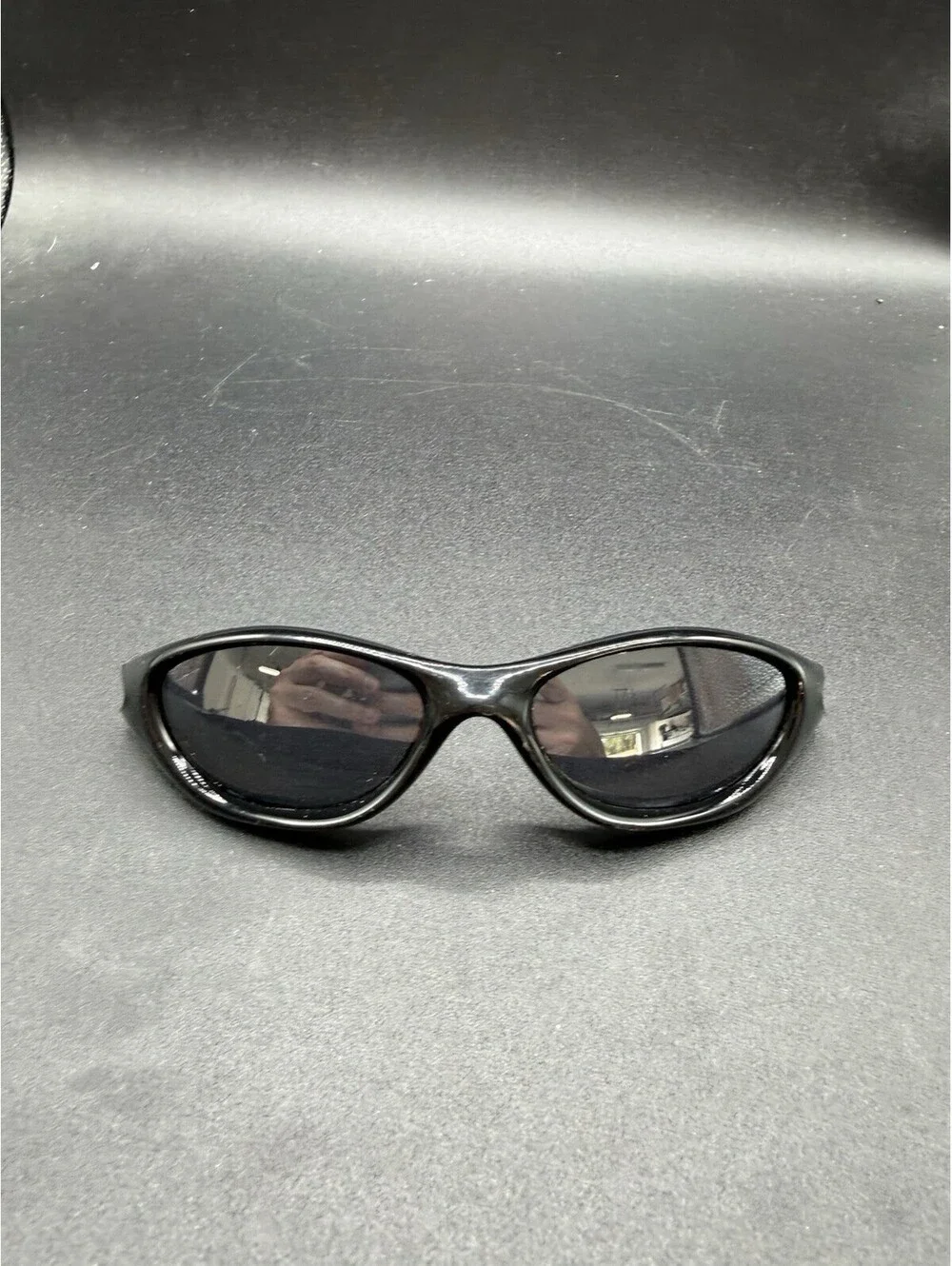 Oakley Pocket Polished Black Front/Black Iridium Lenses